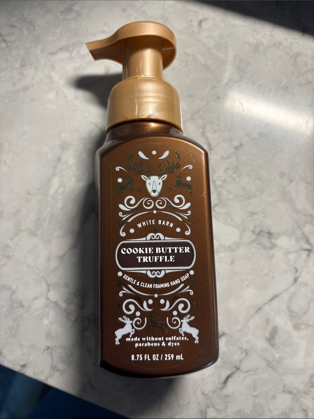 Bath & Body Works Cookie Butter Truffle Foaming Hand Soap - Brown & Gold